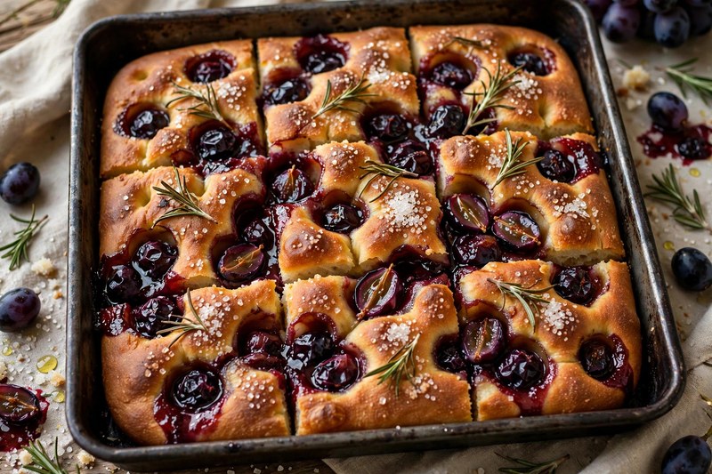 Photo of Schiacciata con Uva, a snack recipe from FluentFuel