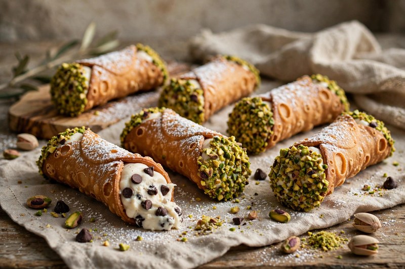 Photo of Cannoli Siciliani, a snack recipe from FluentFuel