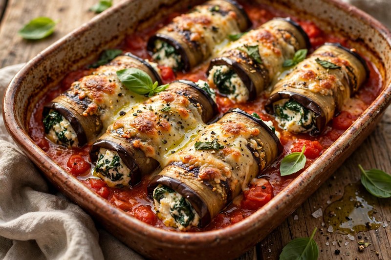 Photo of Involtini di Melanzane, a dinner recipe from FluentFuel