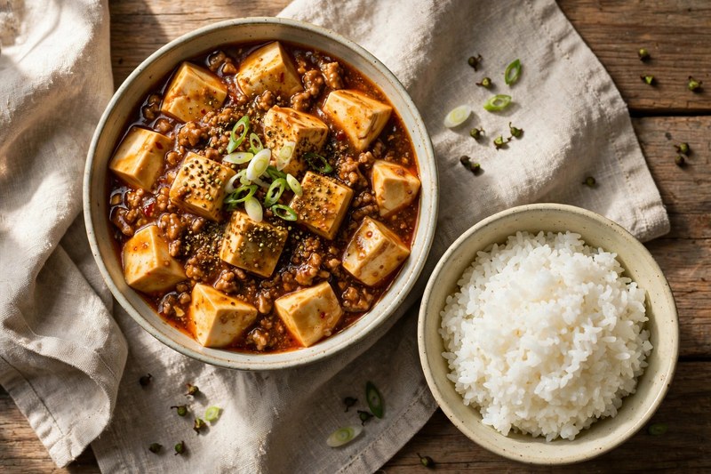 Photo of Japanese Mapo Tofu, a dinner recipe from FluentFuel