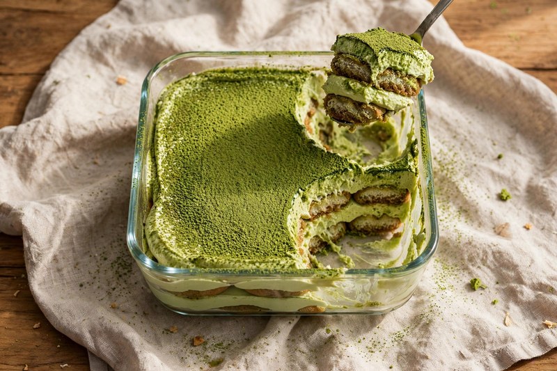 Photo of Matcha Tiramisu, a snack recipe from FluentFuel