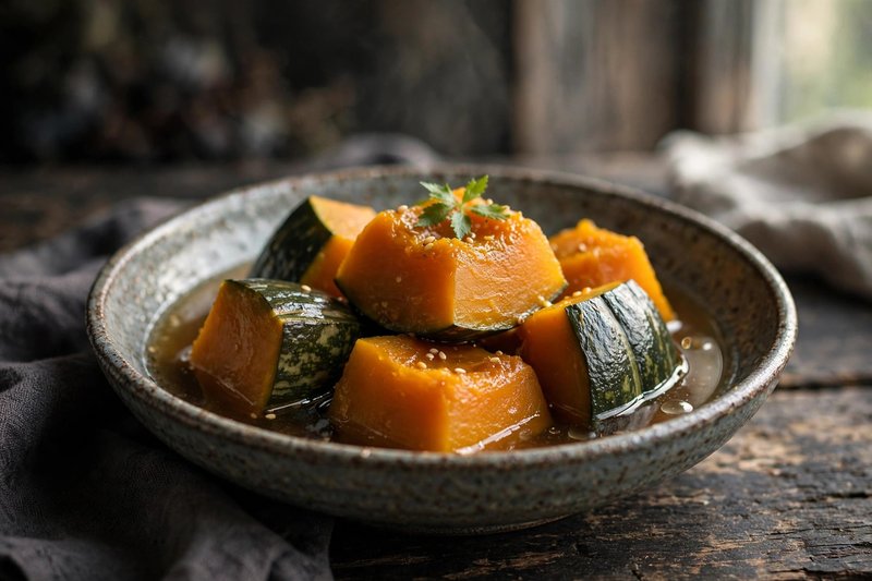 Photo of Kabocha no Nimono, a dinner recipe from FluentFuel