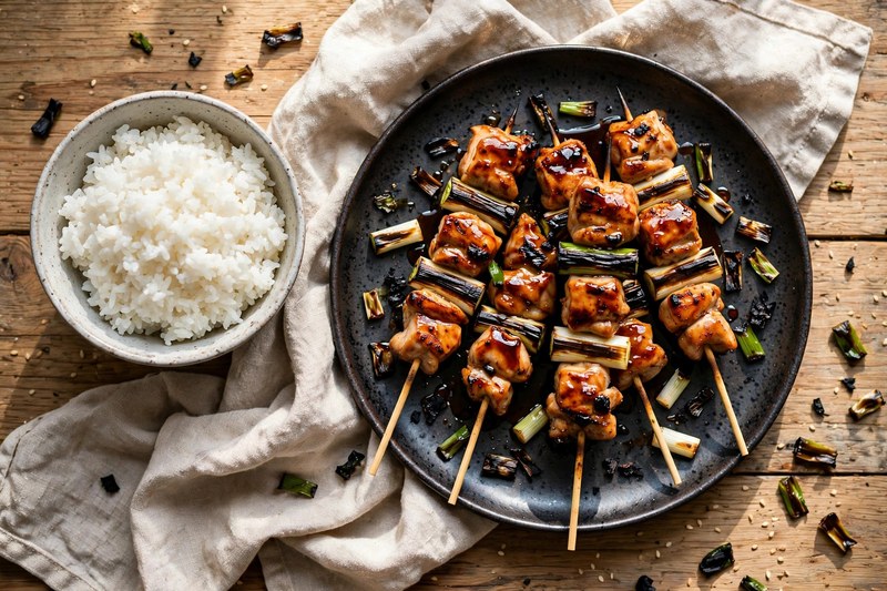 Photo of Yakitori Chicken Skewers, a dinner recipe from FluentFuel