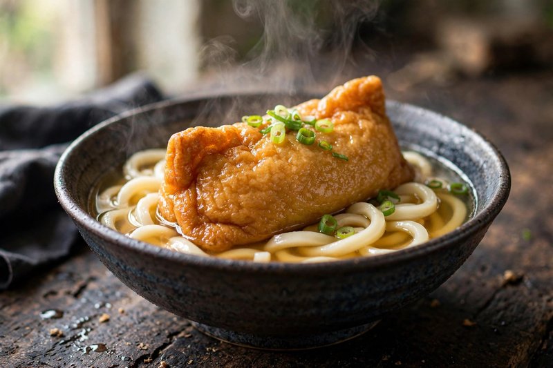 Photo of Kitsune Udon, a lunch recipe from FluentFuel