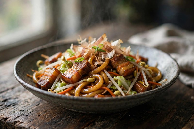 Photo of Yaki Udon, a dinner recipe from FluentFuel