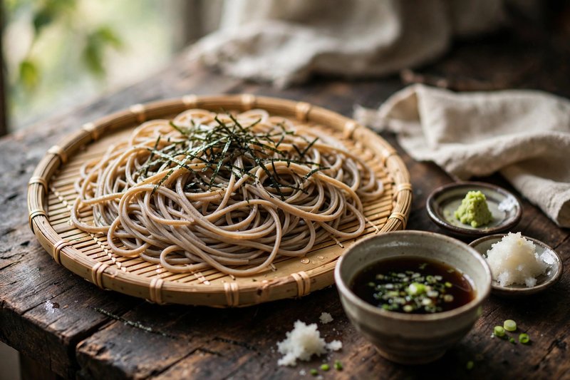 Photo of Zaru Soba, a lunch recipe from FluentFuel