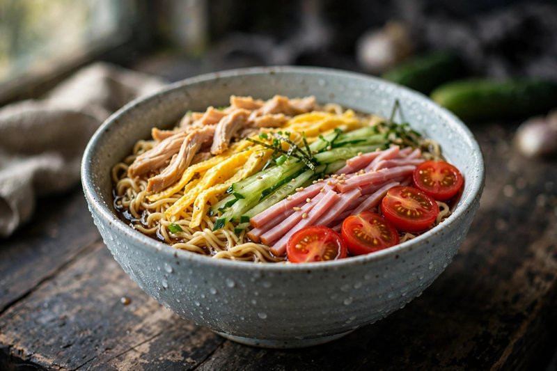 Photo of Hiyashi Chuka, a lunch recipe from FluentFuel