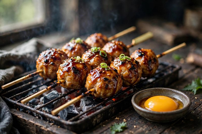 Photo of Tsukune Chicken Meatballs, a dinner recipe from FluentFuel