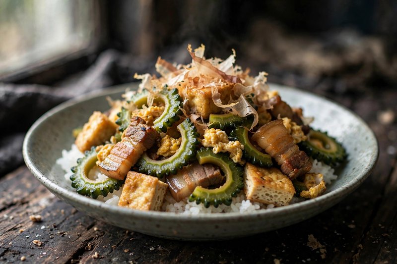Photo of Goya Champuru, a dinner recipe from FluentFuel