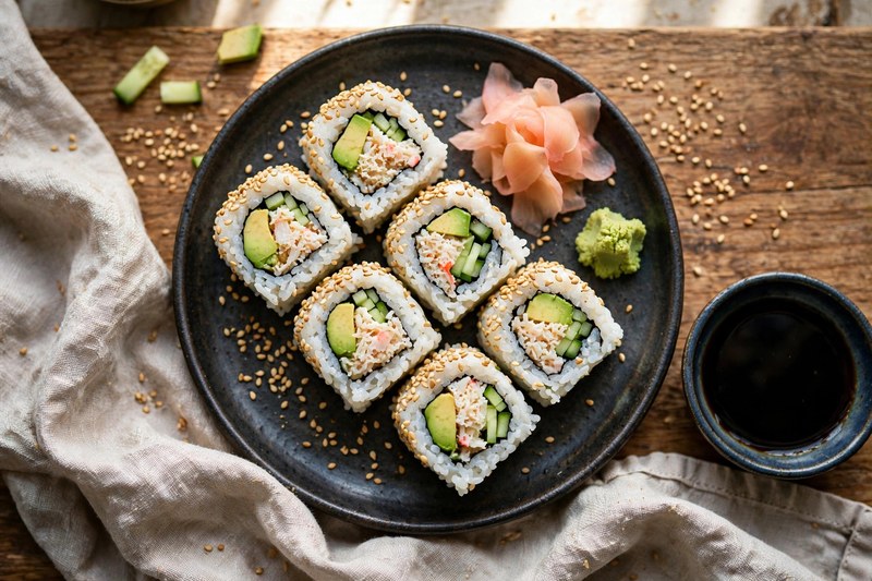 Photo of California Roll with Crab, a dinner recipe from FluentFuel
