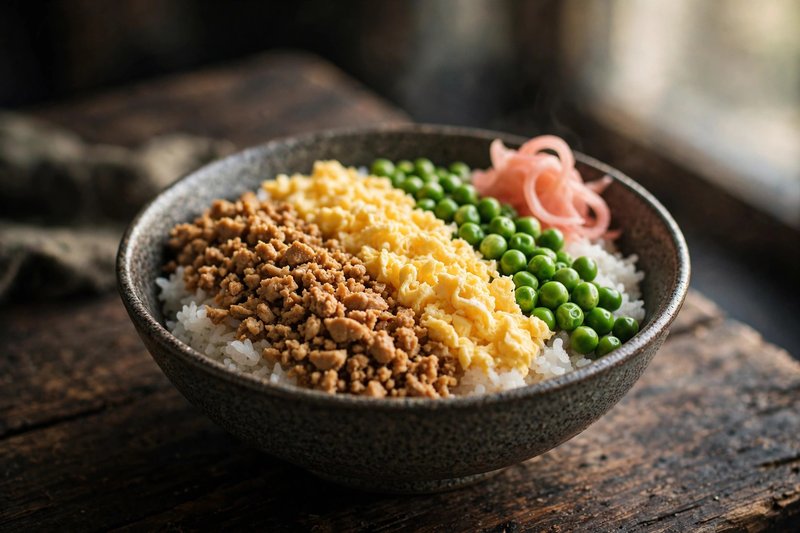 Photo of Soboro Don, a lunch recipe from FluentFuel