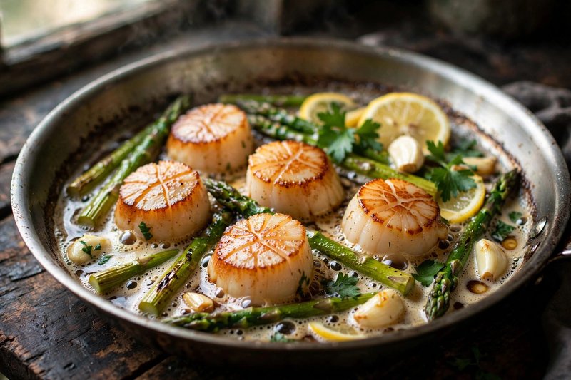 Photo of Scallop Butter Shoyu, a dinner recipe from FluentFuel