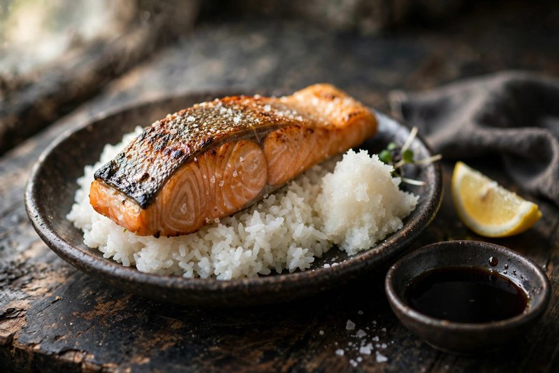 Photo of Salmon Shioyaki, a dinner recipe from FluentFuel