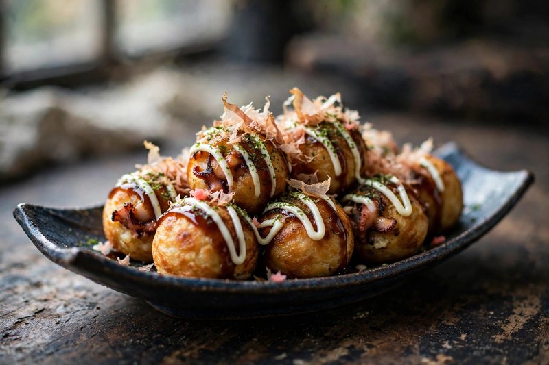 Photo of Takoyaki, a snack recipe from FluentFuel