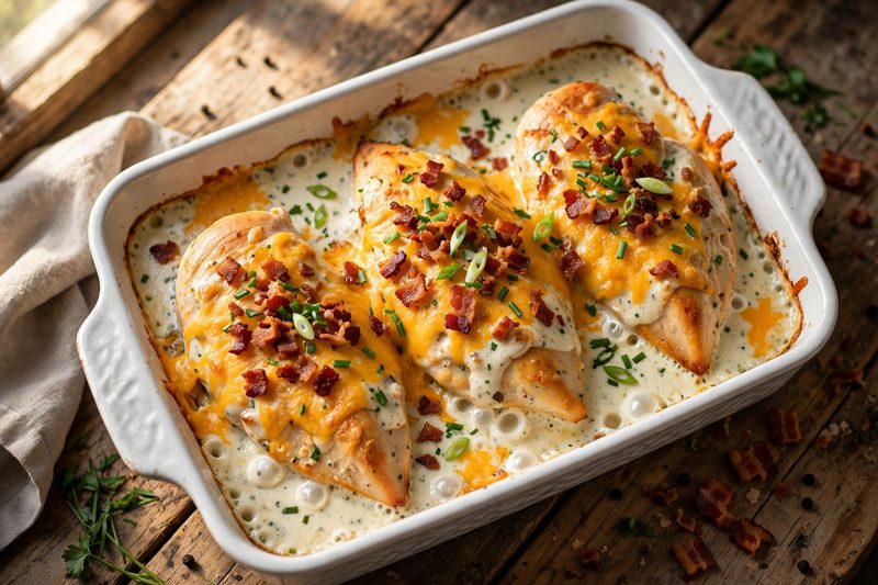 Photo of Ranch Bacon Chicken Bake, a dinner recipe from FluentFuel