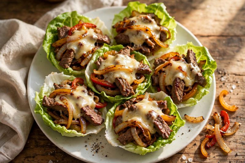 Photo of Cheesesteak Lettuce Cups, a dinner recipe from FluentFuel