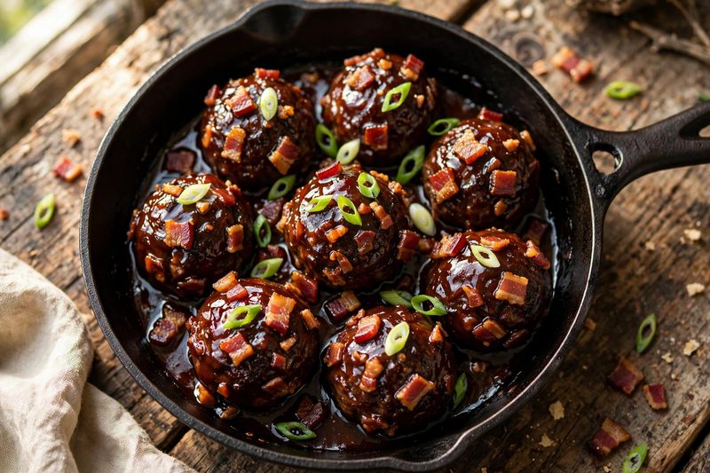 Photo of Smoky Bacon Meatballs, a dinner recipe from FluentFuel