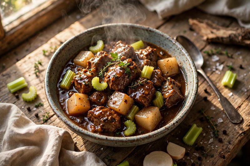 Photo of Slow-Simmered Keto Beef Stew, a dinner recipe from FluentFuel