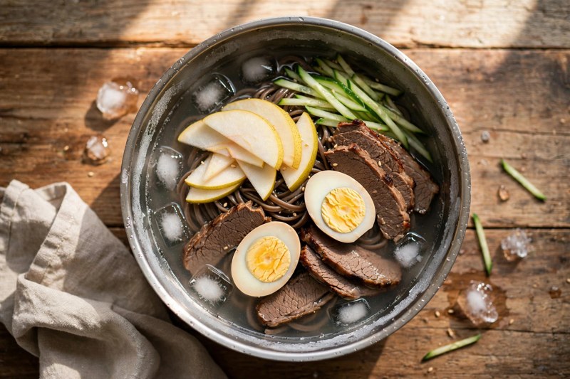Photo of Naengmyeon, a lunch recipe from FluentFuel