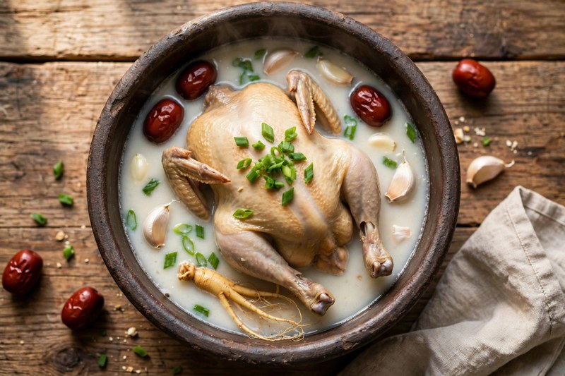 Photo of Samgyetang, a lunch recipe from FluentFuel