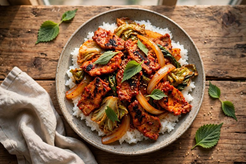 Photo of Jeyuk Bokkeum, a dinner recipe from FluentFuel