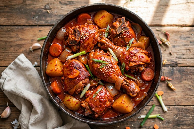 Photo of Dakdoritang, a dinner recipe from FluentFuel