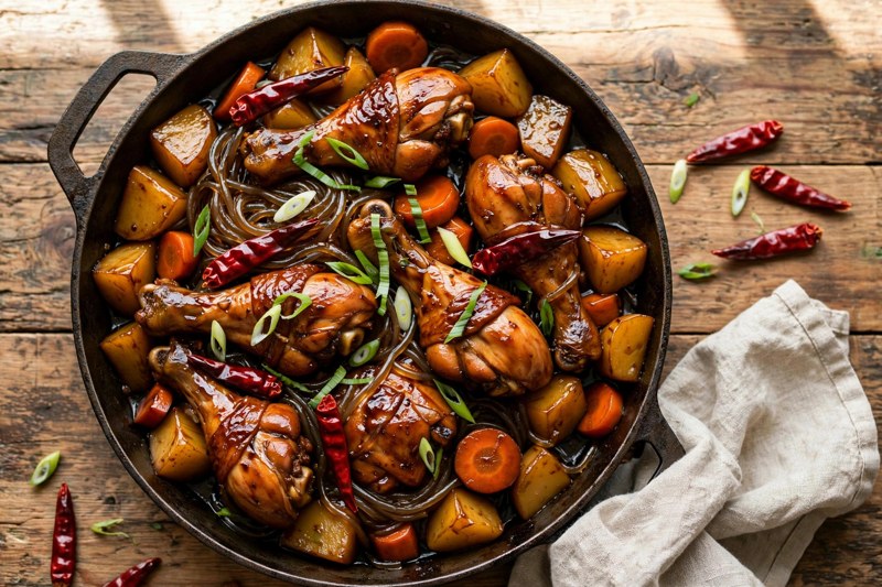 Photo of Andong Jjimdak, a dinner recipe from FluentFuel