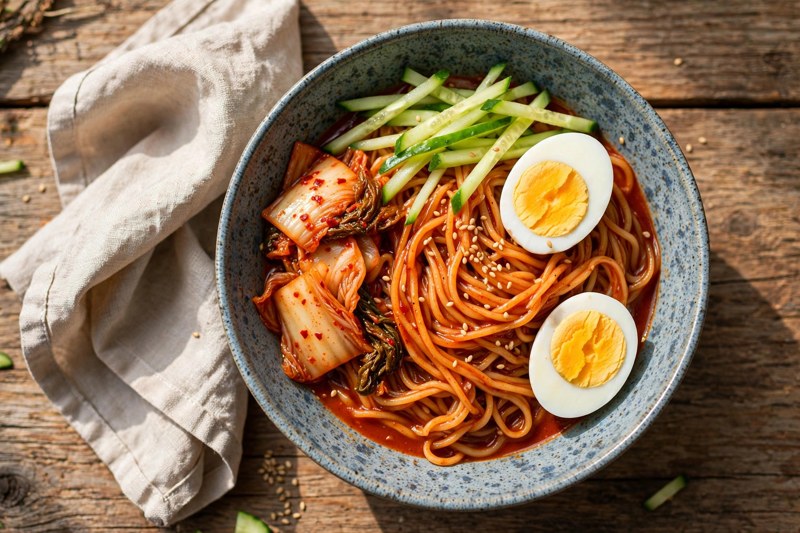 Photo of Bibim Guksu, a lunch recipe from FluentFuel
