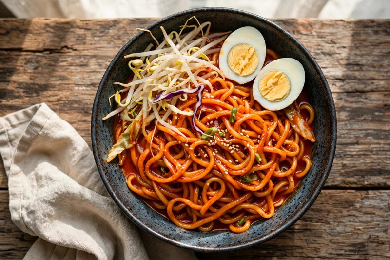 Photo of Jjolmyeon, a lunch recipe from FluentFuel