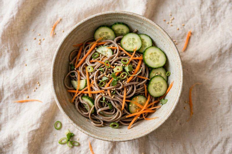 Photo of Cold Soba Noodle Salad, a lunch recipe from FluentFuel
