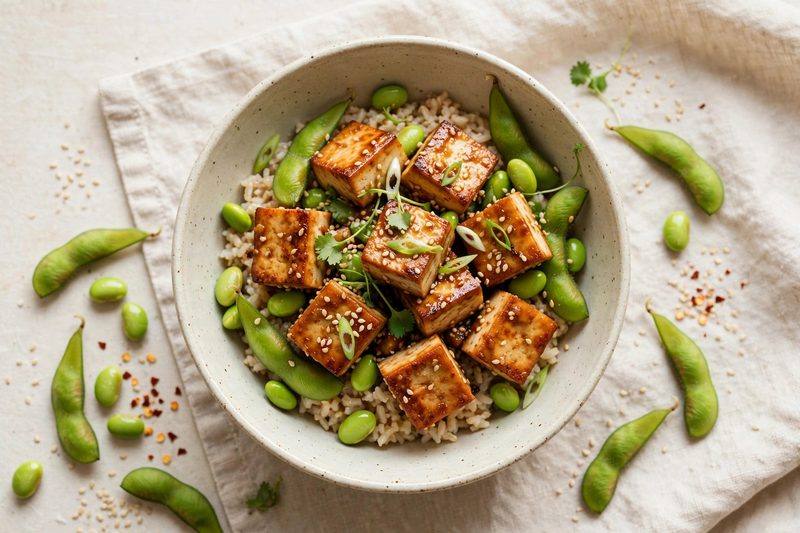 Photo of Sesame Ginger Tofu Bowls, a lunch recipe from FluentFuel