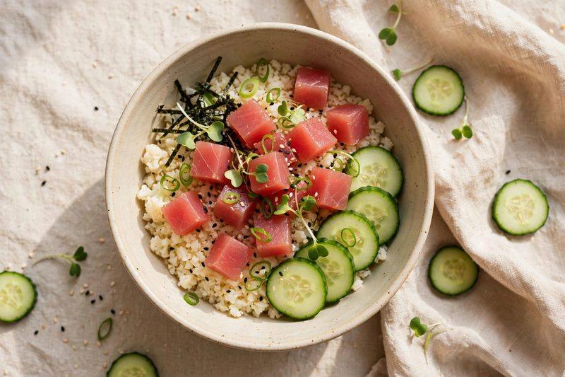 Photo of Ahi Poke Bowl, a lunch recipe from FluentFuel