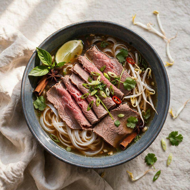 Photo of Quick Beef Pho, a lunch recipe from FluentFuel