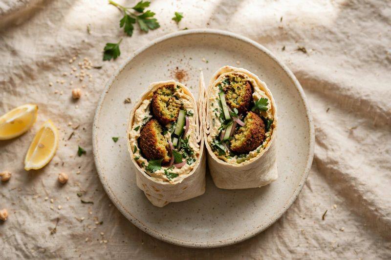 Photo of Falafel Wrap, a lunch recipe from FluentFuel