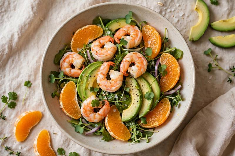 Photo of Citrus & Avocado Shrimp Salad, a lunch recipe from FluentFuel