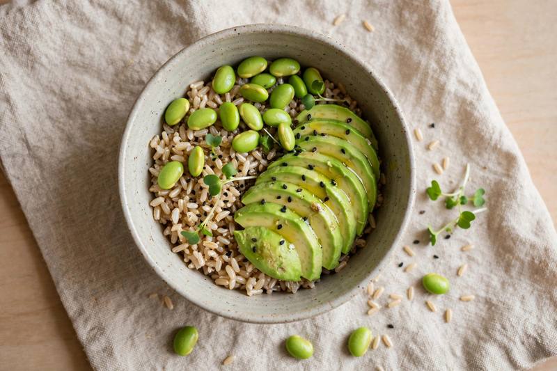 Photo of Edamame & Brown Rice Power Bowl, a lunch recipe from FluentFuel