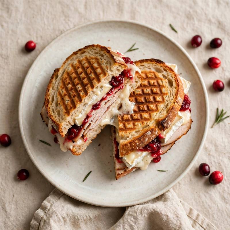 Photo of Turkey & Cranberry Panini, a lunch recipe from FluentFuel