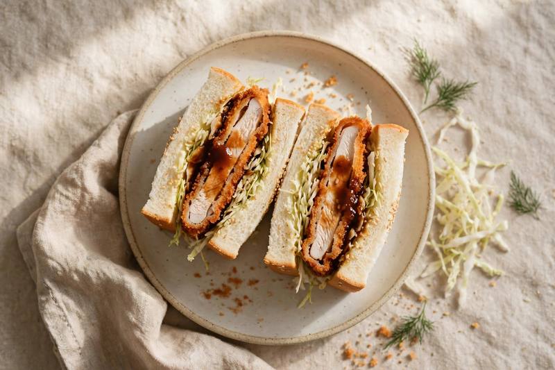 Photo of Chicken Katsu Sando, a lunch recipe from FluentFuel