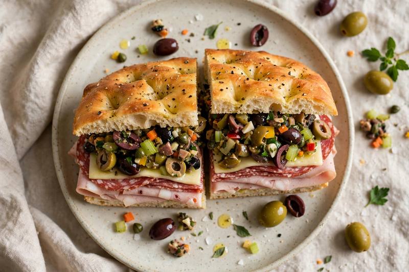 Photo of Muffuletta-Style Italian Sandwich, a lunch recipe from FluentFuel