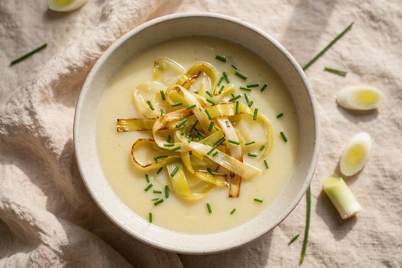 Photo of Potato Leek Soup, a lunch recipe from FluentFuel