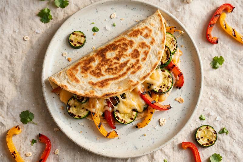 Photo of Grilled Veggie Quesadilla, a lunch recipe from FluentFuel