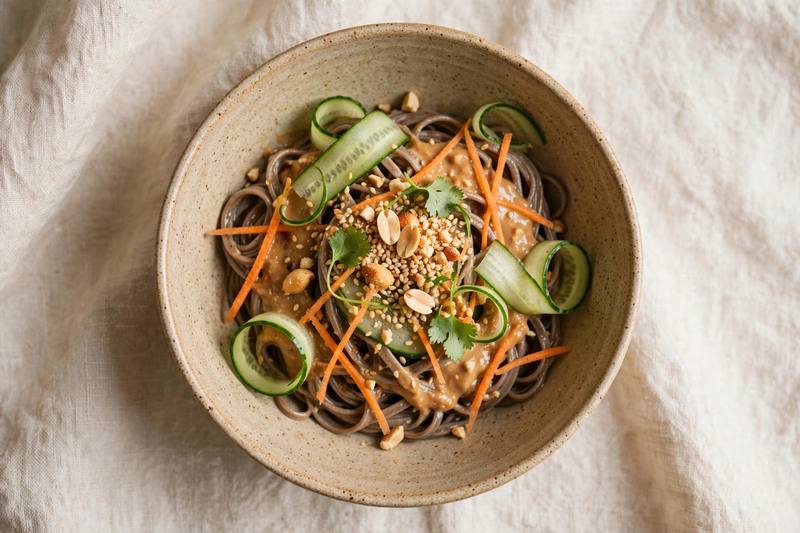 Photo of Chilled Peanut Sesame Noodles, a lunch recipe from FluentFuel