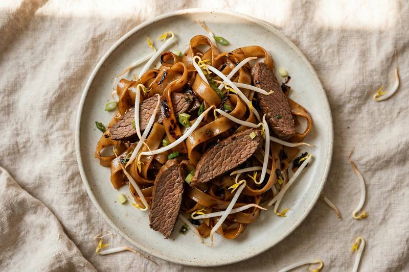Photo of Beef Chow Fun, a lunch recipe from FluentFuel