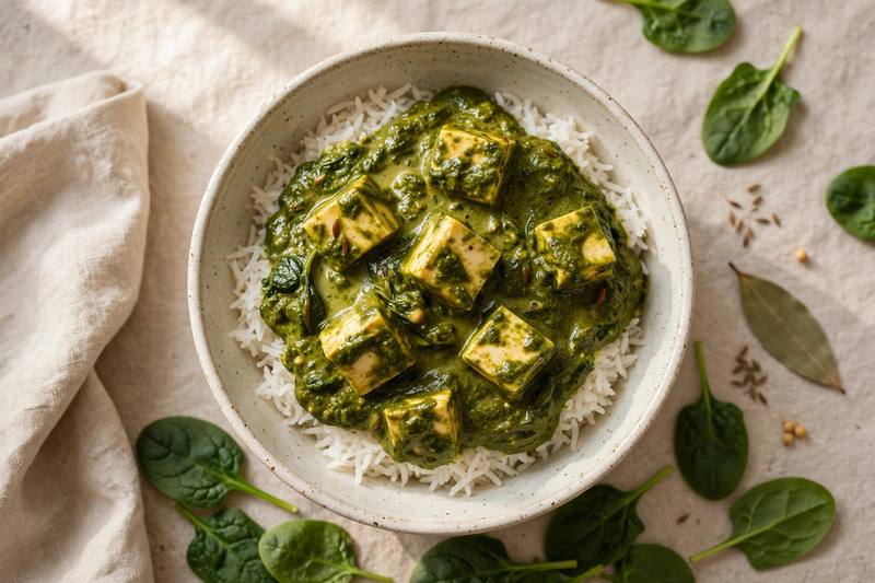 Photo of Palak Paneer Bowl, a lunch recipe from FluentFuel