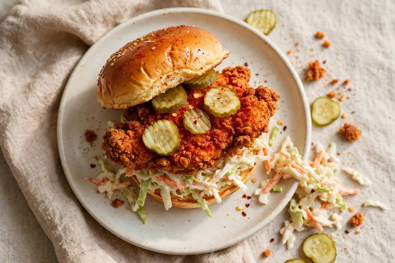 Photo of Nashville Hot Chicken Sandwich, a lunch recipe from FluentFuel