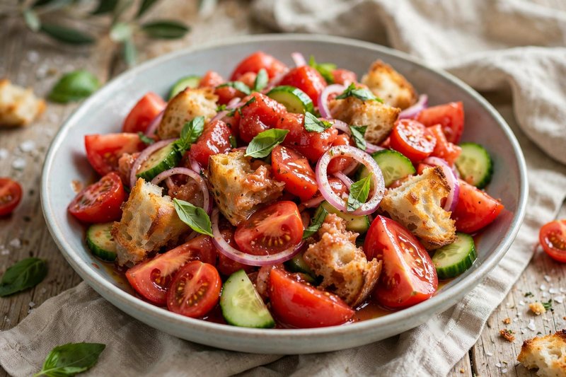 Photo of Panzanella, a lunch recipe from FluentFuel