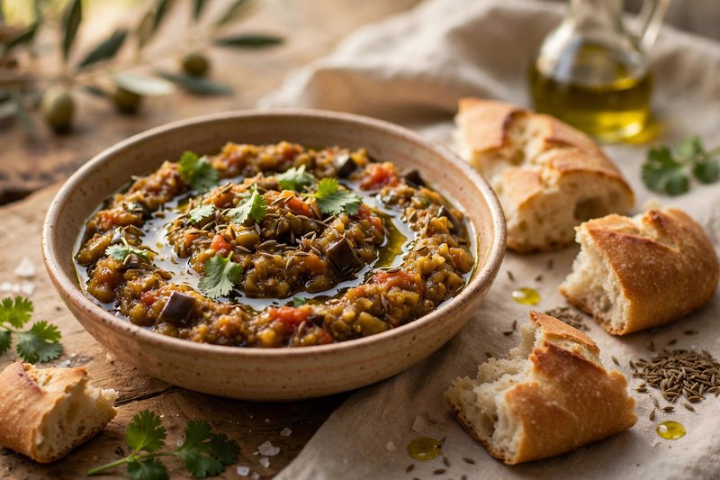 Photo of Zaalouk, a snack recipe from FluentFuel