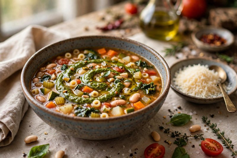 Photo of Minestrone, a lunch recipe from FluentFuel