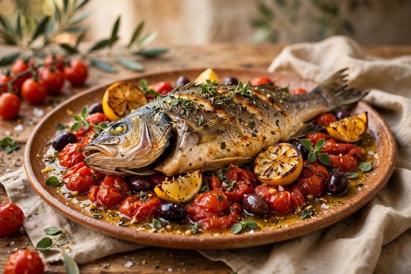 Photo of Branzino al Forno, a dinner recipe from FluentFuel
