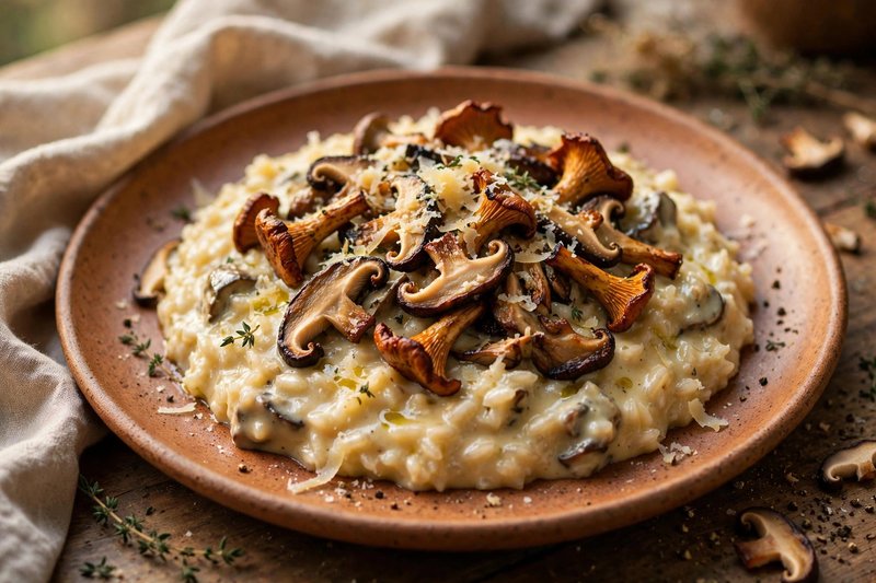 Photo of Risotto ai Funghi, a dinner recipe from FluentFuel